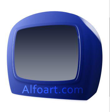 Tv display digital  creative drawing