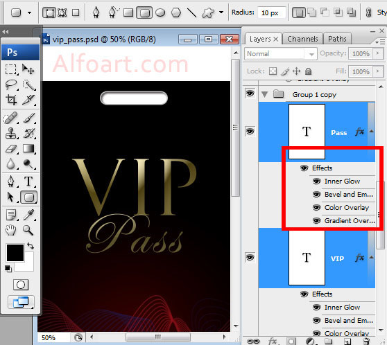 how to make Elegant and glossy black vip pass with gold letters and stylish logo