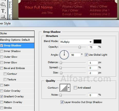 Red Business card layout.Basic Logo 