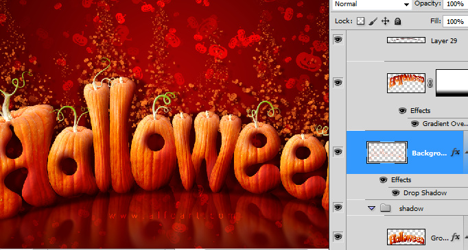 Halloween Style Font How to create letters from pumpkin image with photoshop Free pumpkin brushes
