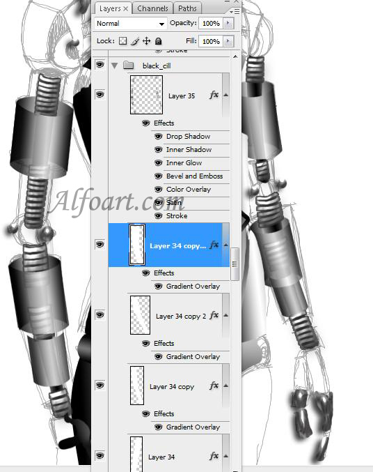 robot girl photoshop tutorial