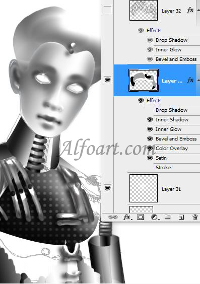 robot girl photoshop tutorial