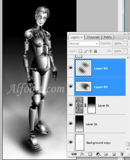 robot girl photoshop tutorial